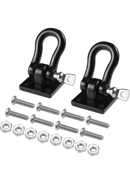 10 Adet Römork Çekme Tokası Çekme Kancaları Metal Tırmanma Römork Prangaları 1/10 Rc Araba Kamyonu Tırmanma Arabası (Siyah) (Yurt Dışından) modelleri