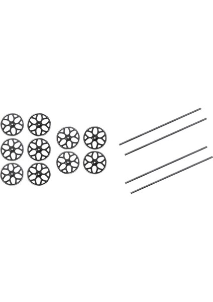4pcs Karbon Fiber Kuyruk Bomu Destek Çubukları Olan Wltoys Için 10 Adet Ana Dişli (Yurt Dışından)