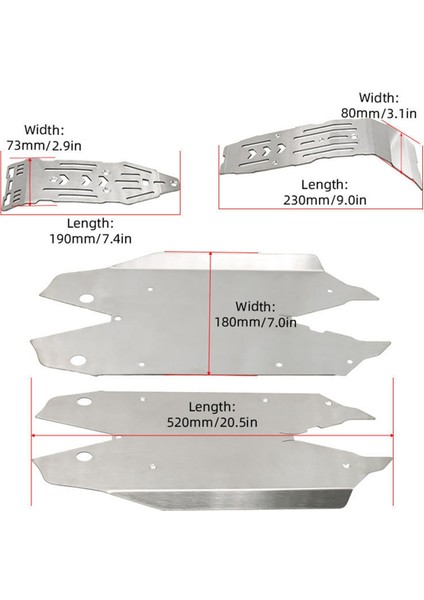 Rc Araba Yükseltme Metal Şasi Koruma Plakası Kiti Arrma Için 1/8 Mojave Rc Araba Yükseltme Aksesuarları (Yurt Dışından) fırsatları
