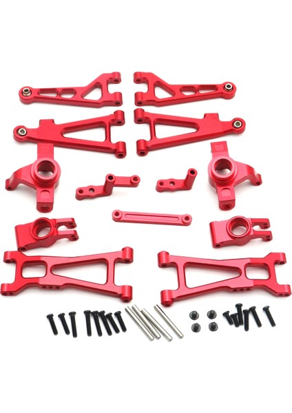 Metal Yükseltme Parçaları Kiti Salıncak Kolu Direksiyon Kabı Haiboxing Için Hbx 16889 16890 SG1601 SG1602 1/16 Rc Araç Aksesuarları, Kırmızı (Yurt Dışından)