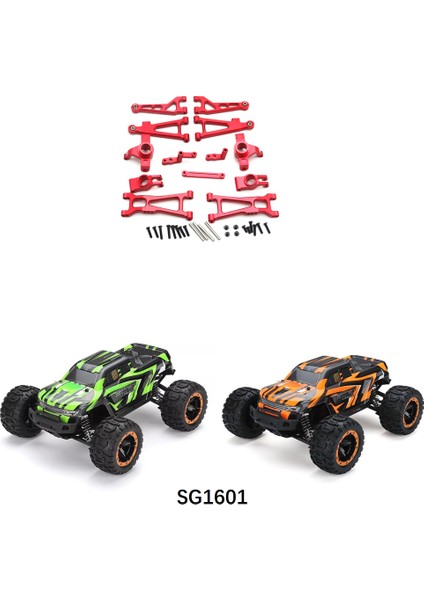 Metal Yükseltme Parçaları Kiti Salıncak Kolu Direksiyon Kabı Haiboxing Için Hbx 16889 16890 SG1601 SG1602 1/16 Rc Araç Aksesuarları, Kırmızı (Yurt Dışından) modelleri