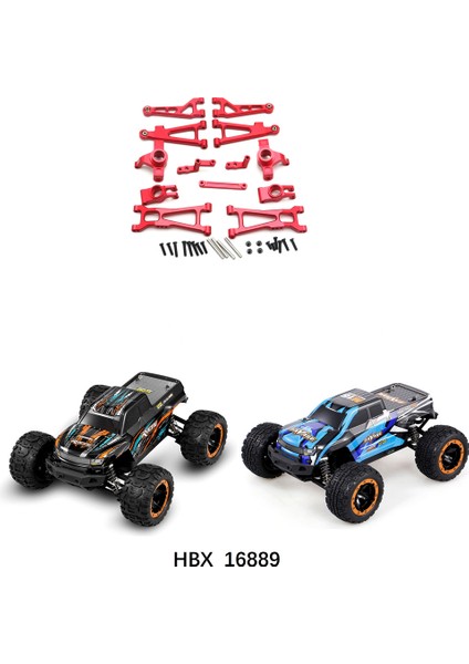 Metal Yükseltme Parçaları Kiti Salıncak Kolu Direksiyon Kabı Haiboxing Için Hbx 16889 16890 SG1601 SG1602 1/16 Rc Araç Aksesuarları, Kırmızı (Yurt Dışından) indirimleri