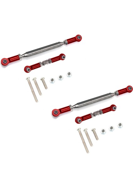 4x Metal Ayarlanabilir Direksiyon Bağlantısı Servo Bağlantı Çekme Çubuk Turnikili Mn D90 D99 Mn-90 Fj-45 1/12 Rc Araç Çağrı, Kırmızı (Yurt Dışından) fiyatları
