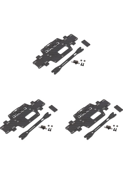 Wltoys Için 3x K969 K979 K989 K999 P929 P939 1:28 Yükseltilmiş Karbon Fiber Şasi Araç Alt Düşük Gövde Kabuğu (Yurt Dışından)