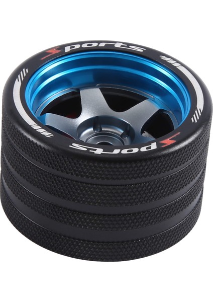 Sanwa Mt4 /futaba Için 4px /flysky Nb4 /ko Ex Sonraki /wfly X9 Uzaktan Kumanda Evrensel Metal Handwheel Direksiyon Simidi Mavi (Yurt Dışından)