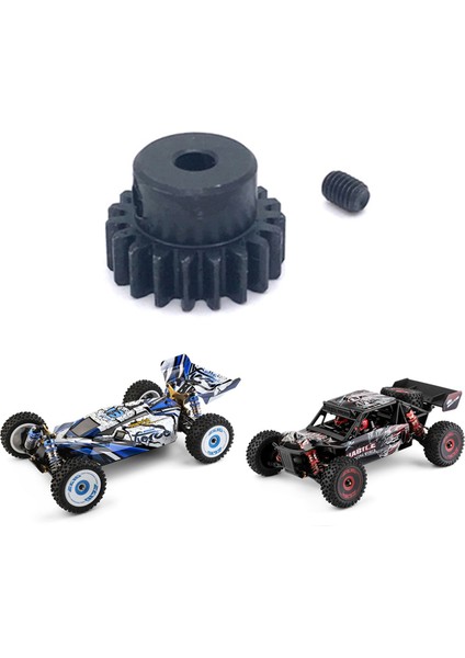 2x Çelik 19T Motor Dişli Pinyon Dişli 124016-2178 WLTOYS için 144002 144010 124016 124017 Fırçasız RC Araba Yükseltmeleri Parçalar (Yurt Dışından) fırsatları