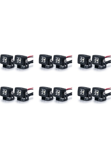 12X Modifiye Farlar Spotlar Araba Üst Işıkları Eksenel SCX10 Jeep Traxxas Trx4 Trx6 1/10 Için Tampon Işıkları (Yurt Dışından)