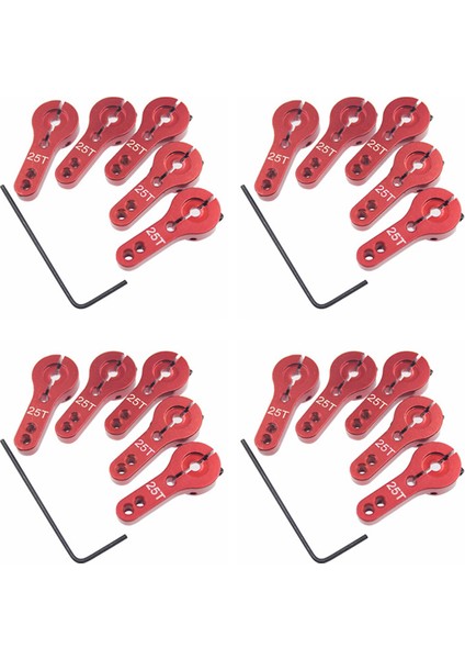 24PCS 25T Alüminyum Servo Boynuz M3 Iplikler Direksiyon Kolu Yüksek Tork Servo Motorlar Parçalar Rc Araba Düzlemi Teknesi (Yurt Dışından) indirimleri