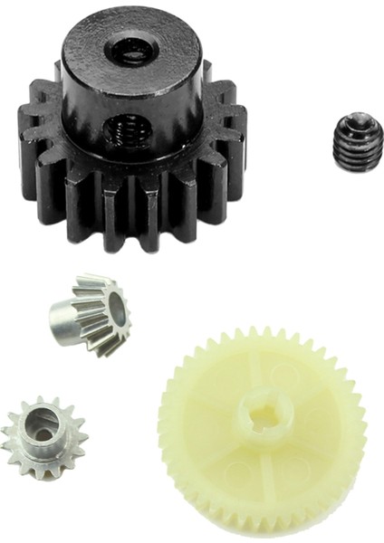 2 Set Rc Araç Değiştirme Parçaları: 1 Set Rc Araç Azaltma Dişli Setleri Wltoys 1/18 Rc Araç Parçaları ve 1 Set Yükseltme Metal 17T Motor Dişli Yedek Parçalar Pinyon Dişli Parçaları (Yurt Dışından)