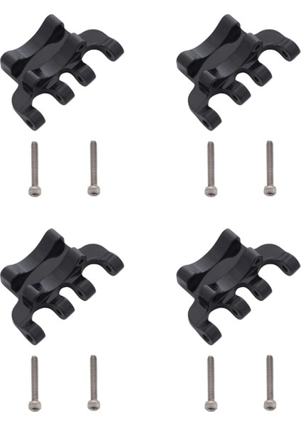 4x Metal Arka Aks Makasası Üst Bağlantı Montaj Tabanı Eksenel SCX24 90081 C10 1/24 Rc Paletli Araba Yükseltme Parçaları Aksesuarları, 3 (Yurt Dışından)