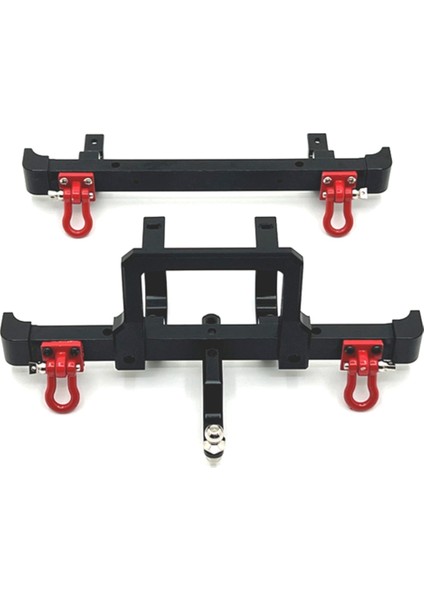 1/12 MN82 LC79 Rc Araç Parçaları Metal Yükseltme Ön ve Arka Tampon Kiti Siyah (Yurt Dışından)