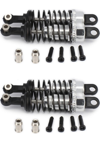 4 Pcs 65MM Şok Emici Damper Rc Araba 1/18 Wltoys A959 A969 A979 K929 Hpı Hsp Traxxas Losi Tamiya, Gümüş (Yurt Dışından)