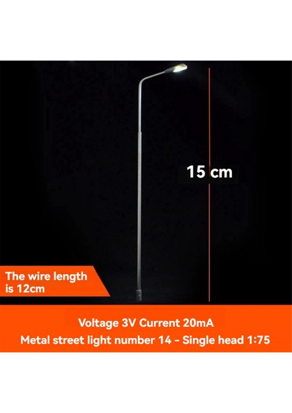 Kum Masa Modeli Sokak Işık Diy Tren Demiryolu Üç Boyutlu Model Kiti Otlak Dış Model Işık 1: 150 80MM (Yurt Dışından) fiyatları