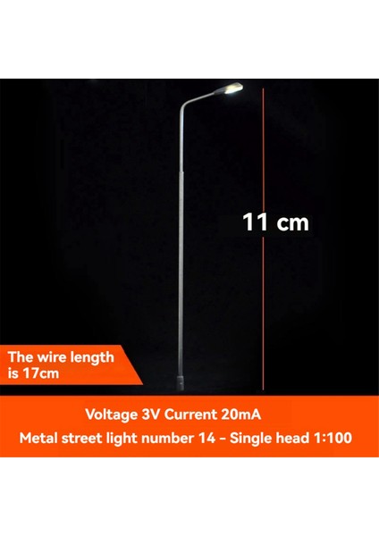 Kum Masa Modeli Sokak Işık Diy Tren Demiryolu Üç Boyutlu Model Kiti Otlak Dış Model Işık 1: 150 80MM (Yurt Dışından) fırsatları