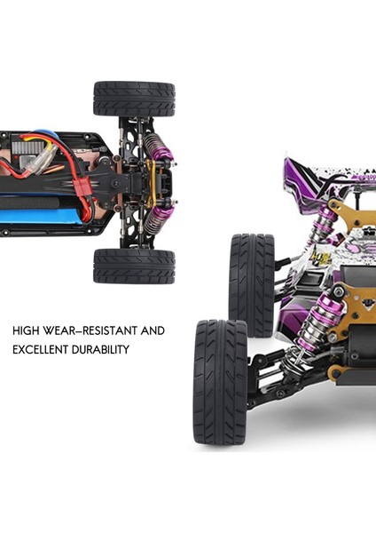 65MM Metal Tekerlek Jant + Yüksek Kavrama Kauçuk Lastikler Wltoys Için Lastikler 144001 A959 A959-B 124019 124018 Rc Araç Parçaları, Mavi (Yurt Dışından) fırsatları