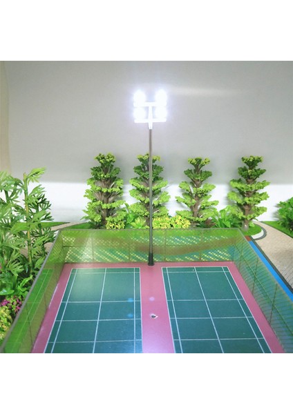 8 Pcs Ho Ölçekli Model Aydınlatma Kulesi, Kule Işıkları Model Işıkları Düzen Tren/bahçe/oyun Alanı/stadyum Için (Yurt Dışından) modelleri