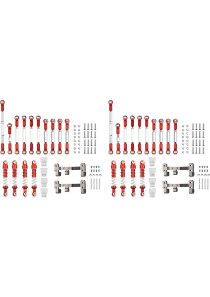 2x Metal Direksiyon Bağlantı Çubuk Çekme Çubuk Montajlar Wpl C14 C14 C24 C24-1 1/16 Rc Araç Yükseltme Parçaları Için Ayar Abimerler (Yurt Dışından)