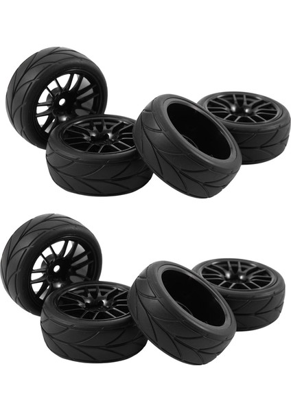 8pcs 1/10 Kauçuk Lastik Rc Yarış Araba Lastikleri Yol Tekerlek Jantında Hsp Hpı 9068-6081 Rc Araba Parçası (Yurt Dışından)