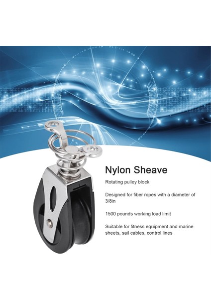Sheave Block Başlığı, 316 Paslanmaz Çelik Naylon Kasnak, Fitness Ekipmanları ve Deniz Çetesi (Yurt Dışından) modelleri
