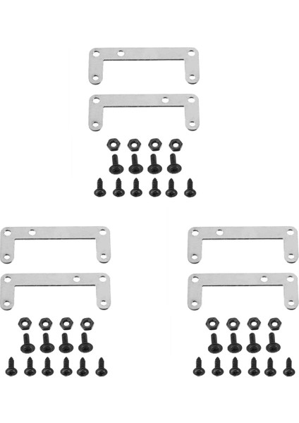 6x 2 Hızlı Şanzıman Metal Yükseltme Braketi Mn D90 D99S MN99S Wpl C24 B24 Rc Araba Yükseltme Parçaları (Yurt Dışından)