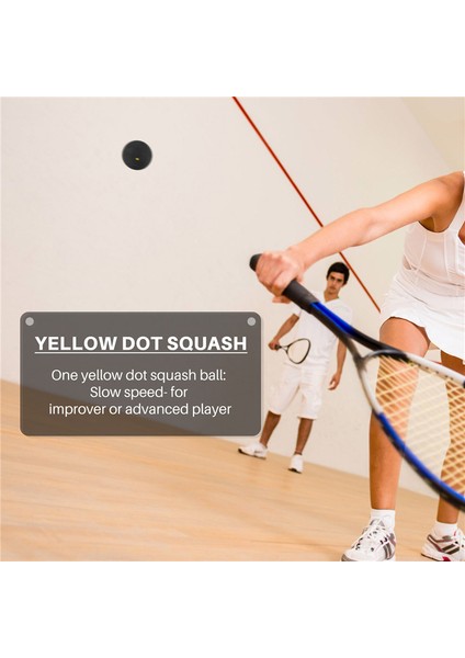 3pcs Squash Topu Tek Noktalı Düşük Hızlı Spor Kauçuk Toplar Profesyonel Oyuncu Rekabet Squash (Yurt Dışından) indirimleri