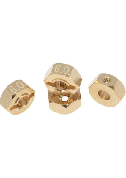 2x Pirinç 12MM Altı Tekerlek Hub Eksenel SCX10 Iıı CC01 Wraith RR10 Redcat Gen8 1/10 Rc Prawler Araç, 6mm Için (Yurt Dışından) fiyatları