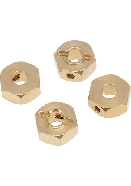 2x Pirinç 12MM Altı Tekerlek Hub Eksenel SCX10 Iıı CC01 Wraith RR10 Redcat Gen8 1/10 Rc Prawler Araç, 6mm Için (Yurt Dışından) modelleri