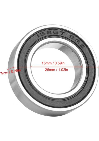 20PCS 15267-2RS Kauçuk Mühürlü Derin Groove Balo Yatak 15X26X7MM Sealli Radıal Baş Rıng Bisiklet Alt Hub Yatağı (Yurt Dışından) modelleri