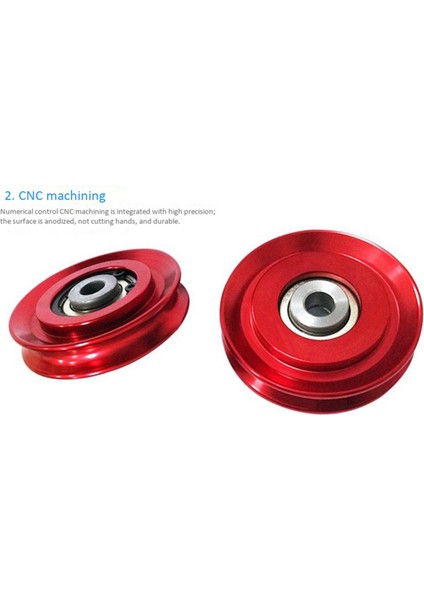 4pcs 73MM Evrensel Alüminyum Asansör Ağır Yük Taşıyan Kasnak Tekerlek Kablosu Fitness Spor Salonu Ekipmanı (Yurt Dışından) fırsatları