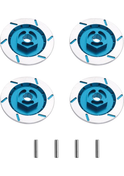 4pcs Alüminyum Alaşım Fren Disk Tekerleği Jant Kutusu Metal Altıgen Adaptör Rc 1/10 Araba Hsp Sinek Balık Arabası Kamyonu 94123 94122 D4 Cs, Mavi (Yurt Dışından) fiyatları