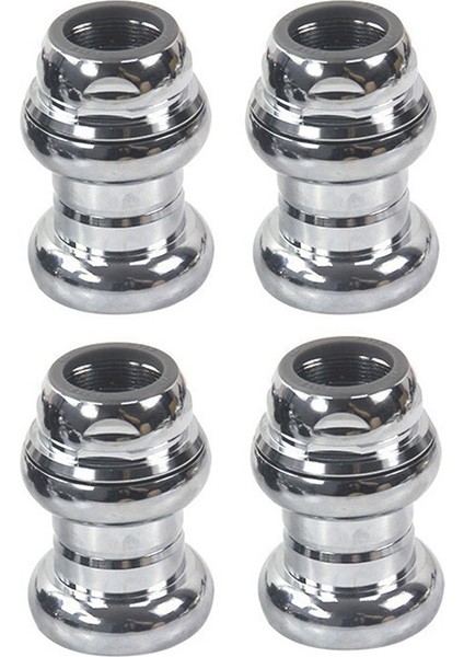 4 Pcs 22.2mm Bisiklet Kulağı 1 Inç Sabit Dişli Yarış Bisikleti Sabit Dişli Yol Bisiklet Alüminyum Alaşım Kulaklık, Gümüş (Yurt Dışından)