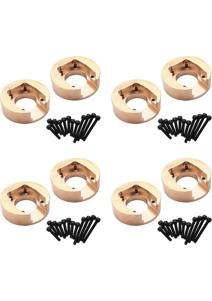 8pcs 110g Pirinç Karşı Ağırlık Dengesi Absima için Cr3 4 Sherpa Khamba CR1 8 Yucatan RC Paletli Araba Yükseltme Parçaları (Yurt Dışından)