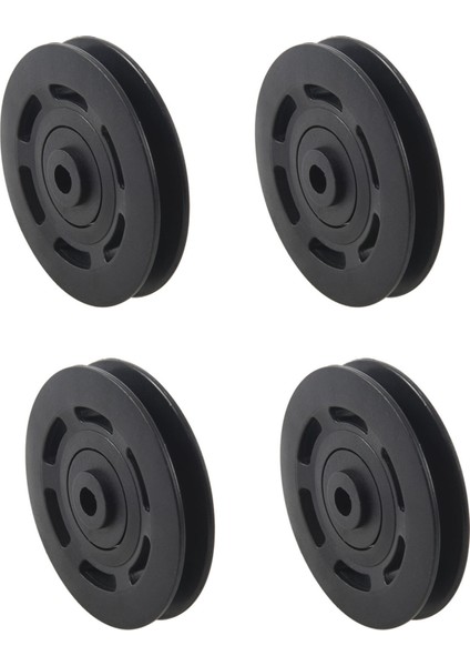 4pcs 95MM Siyah Yatak Kasnak Tekerleği Kablosu Ekipmanı Parça Yyed (Yurt Dışından)