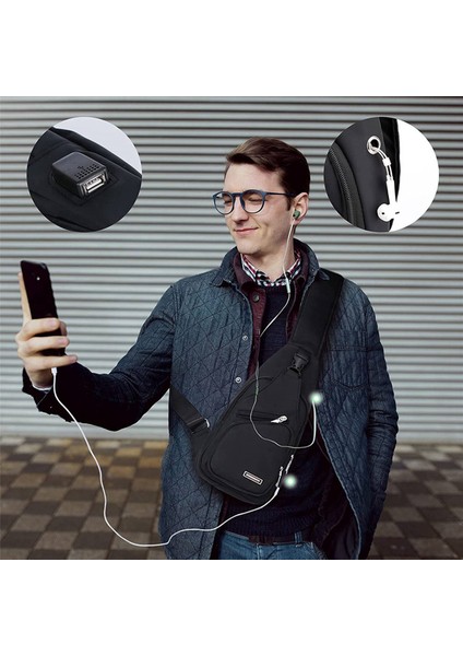 2x Sling Omuz Torbası Çapraz Bisiklet Çantası Erkekler Için Kadınlar Su Geçirmez Yürüyüş Gündüz Çekme Çok Amaçlı Çapraz Vücut Göğüs Çantası (Yurt Dışından) indirimleri