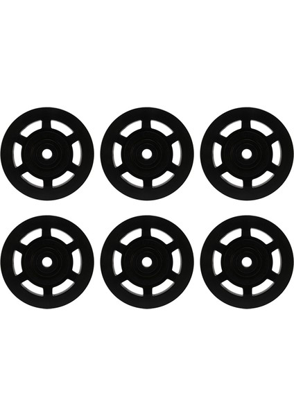 6pcs 95MM Siyah Yatak Kasnak Tekerlek Kablosu Ekipmanı Parça Yyed (Yurt Dışından)
