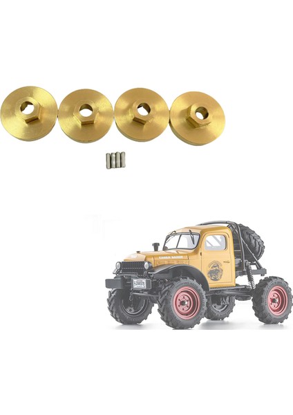 Fms Için FCX24 Pirinç Tekerlek Hex Adaptör Aksına Karşı Ağır Fren Diski 1/24 Rc Paletli Araba Yükseltmeleri Parça Aksesuarları (Yurt Dışından) fırsatları