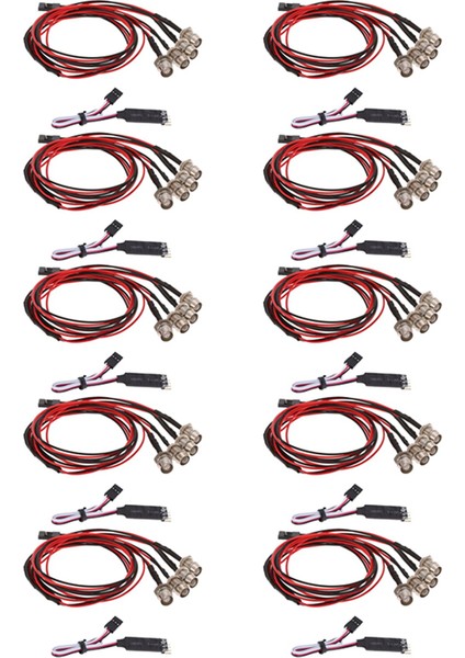 10X 4 LED Işık Kiti 2 Beyaz 2 Kırmızı 1/10 1/8 Traxxas Trx4 Hsp Axıal SCX10 D90 Hpı Rc Car (Yurt Dışından) fiyatları