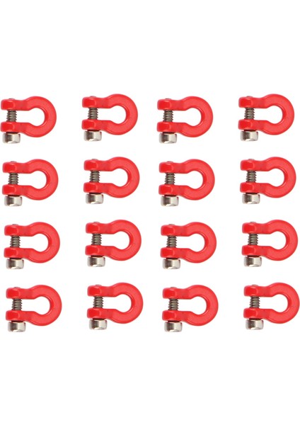 16PCS Metal Tampon Römorku Kanca Çekme Kabı Kurtarma Kancası 1/24 Rc Paletli Araba Eksenel SCX24 Yükseltme Parçaları Aksesuarları (Yurt Dışından)