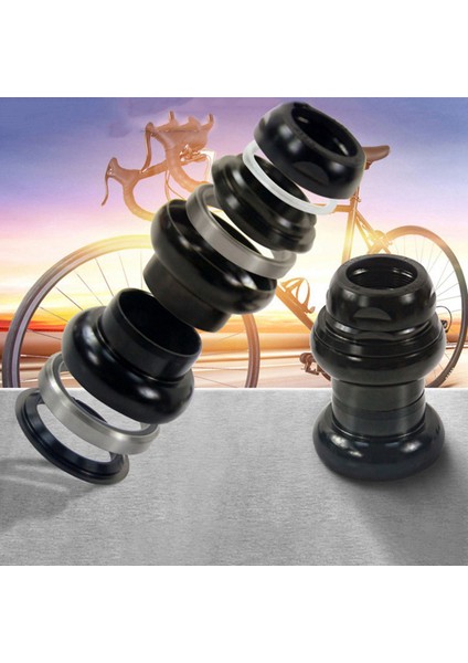 2pcs 22.2mm Bisiklet Kulaklığı 1 Inç Sabit Dişli Yarış Bisiklet Kulaklığı Yatağı Sabit Dişli Alüminyum Alaşım Kulaklık, Gümüş (Yurt Dışından) fırsatları