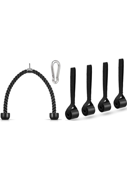 1set Tricep Halat Aşağı 36 Inç Snap Hook &amp; 4x Direnç Bantları Kapı Ankraj Spor Salonu Fitness Kapısı Ek (Yurt Dışından)