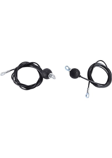 2 Pcs Gym Cilt Halat Ağır Dereceli Çelik Wirerope Ev Kablo Makinesi Fitness Kasnak Aksesuarları 3.0m ve 1.8m (Yurt Dışından)
