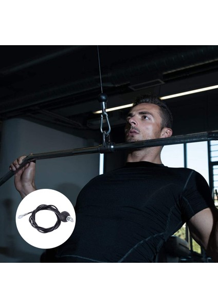 2 Pcs Gym Cilt Halat Ağır Dereceli Çelik Wirerope Ev Kablo Makinesi Fitness Kasnak Aksesuarları 3.0m ve 1.8m (Yurt Dışından) fiyatları