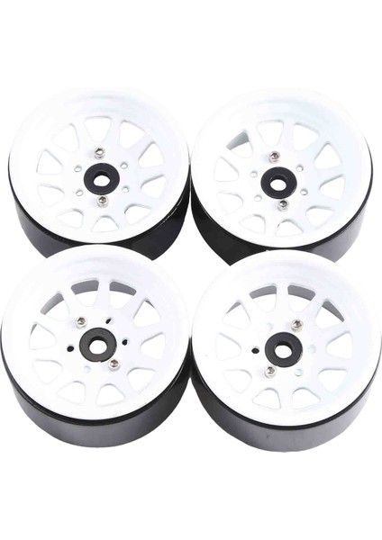 4pcs Metal Alaşım 1.9 1:10 Için Beadlock Tekerlek Jantları Rc Prıger Axıal SCX10 AXI03007 90046 Trx4 Redcat Gen8 (Beyaz) (Yurt Dışından) modelleri