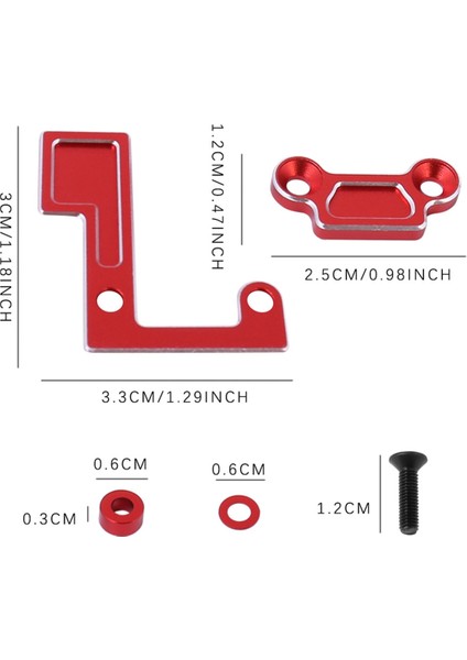 1/10 Tamiya TT02 TT02B Için Rc Araba Yükseltme Iş Mil Destek Kiti Rc Araba Yükseltme Parçaları Kırmızı (Yurt Dışından) modelleri
