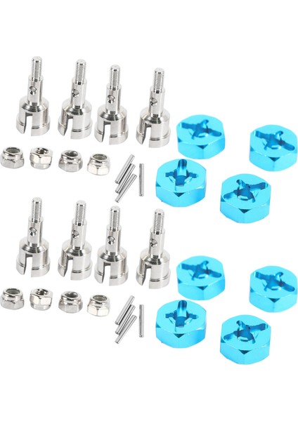 2set Tekerlek Dönüşüm Seti Aks ve 12MM Altı Dalış Hub Wltoys Yolu 1/10 1/10 Turn 1/18 A959 A969 A979 A959B A969-B (Yurt Dışından)