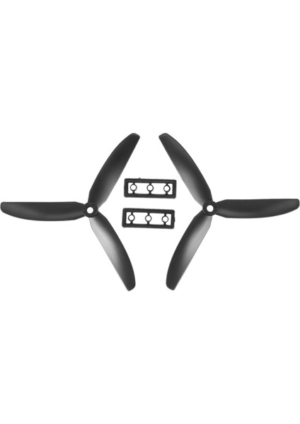 2 çift 5030 3-bıçaklar Direct Drive Pervane Prop CW/CCW RC Uçak Uçakları (Siyah) (Yurt Dışından) fiyatları