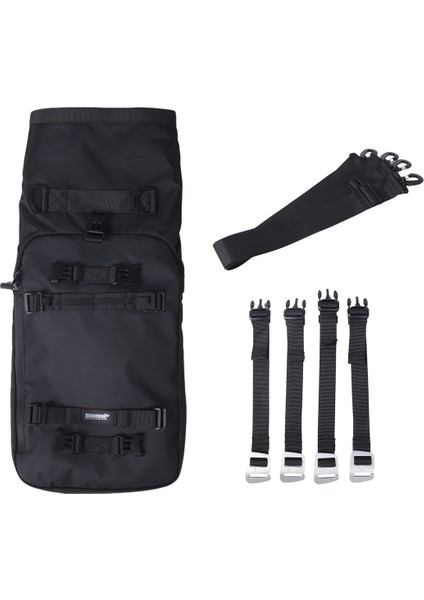 Rhinowalk Pannier Torba Bisiklet Su Geçirmez Motosiklet Çantası Mtb Yol Arka Raf Bisiklet Arka Koltuk Çantası Sırt Çantası 20L (Siyah) (Yurt Dışından)