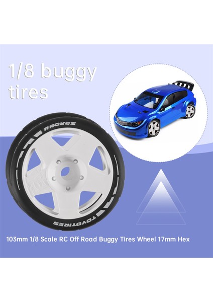 103MM 1/8 Ölçekli Rc Off Yolu Buggy Lıstes Arrma Redcat Takımı Losı Kyosho Vrx Hpı Wr8 Hsp Hobao, Beyaz (Yurt Dışından) fırsatları