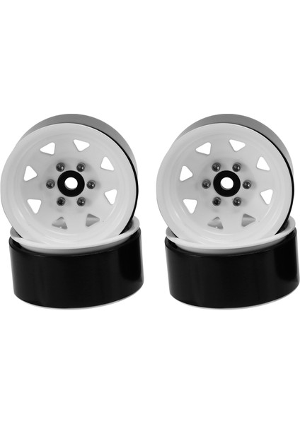 4pcs Metal Beadlock 1.9 Tekerlek Jant Tekerleği Hub 1/10 Rc Trıger Araç Traxxas Trx4 D90 Eksenel SCX10, Beyaz (Yurt Dışından) fiyatları