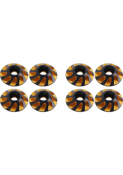 8pcs Metal Kuyruk Kanadı M3 Düz Kafa Vidaları Yıkalar 15MM 1/8 Ölçekli Yol Kapalı Buggy Canavar Kamyonu Rc Drıft Araçları, Sarı (Yurt Dışından)